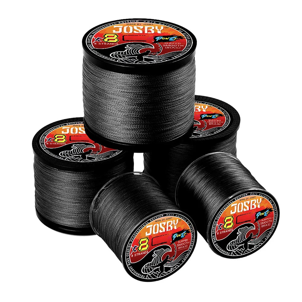 JOSBY 500m Braided Fishing Line | 8-Strand PE | 9 Colors & 8 Strengths