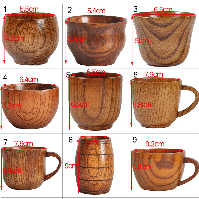 Handcrafted Wooden Mug | Natural Wood Cup for Coffee, Tea, or Beer