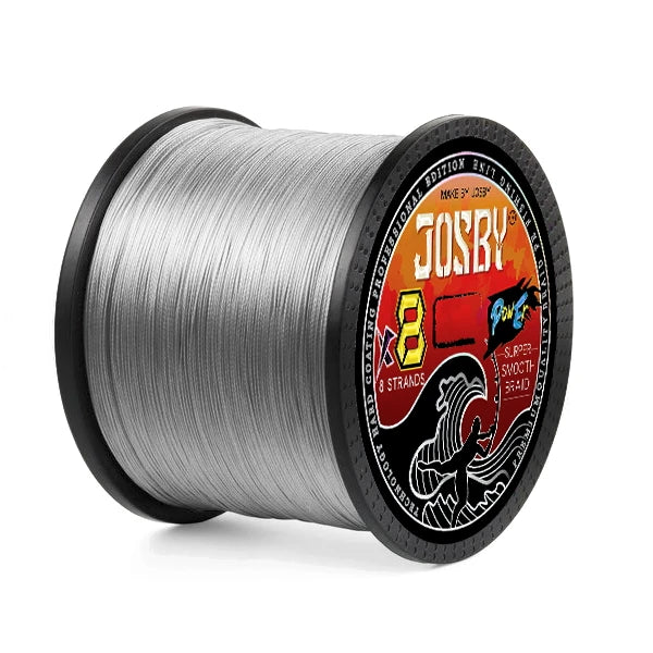JOSBY 100m Braided Fishing Line | 8-Strand PE | Multi-Color & Strength Options