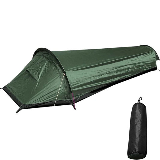 Ultralight Canvas Bivy Tent – Waterproof 1-Person Sleeping Bag Shelter