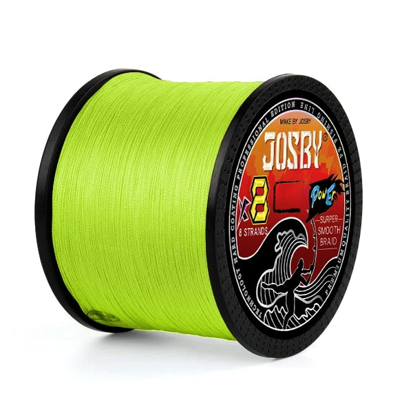 JOSBY 100m Braided Fishing Line | 8-Strand PE | Multi-Color & Strength Options