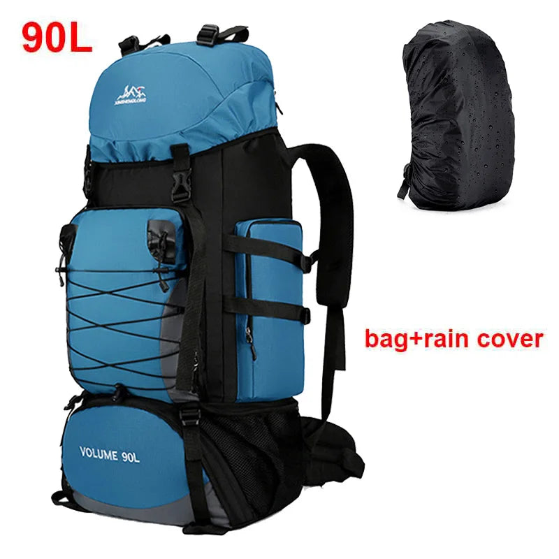 90L Large Hiking Backpack – Tactical-Style Camping Rucksack with MOLLE Straps