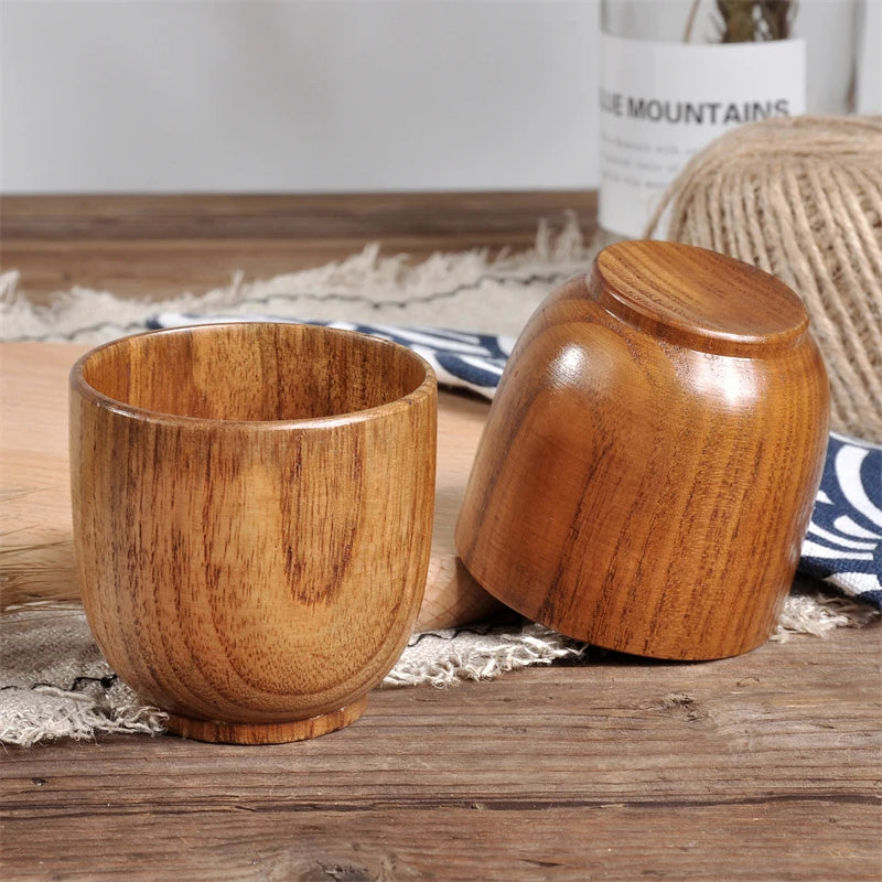 Handcrafted Wooden Mug | Natural Wood Cup for Coffee, Tea, or Beer