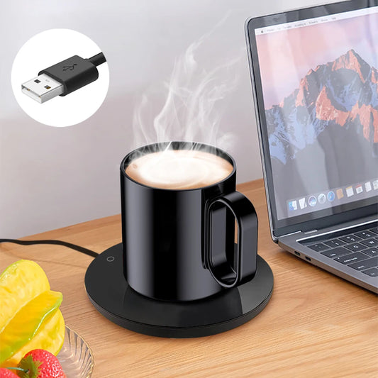 USB Mug Warmer | Thermostatic Electric Coffee Cup Heater for Home & Office