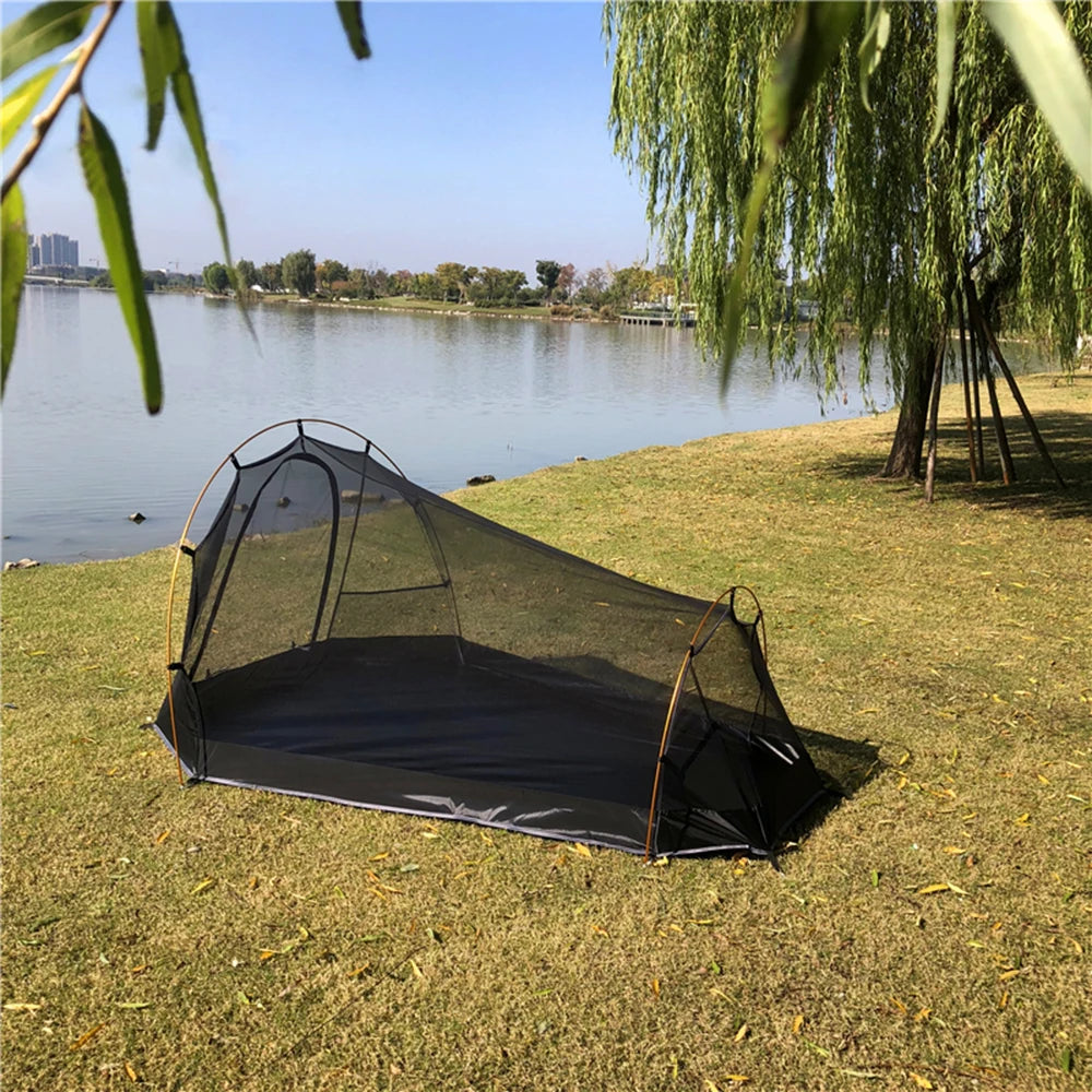 Ultralight Four-Season 1-Person Tent – Compact Shelter with Aluminum Poles