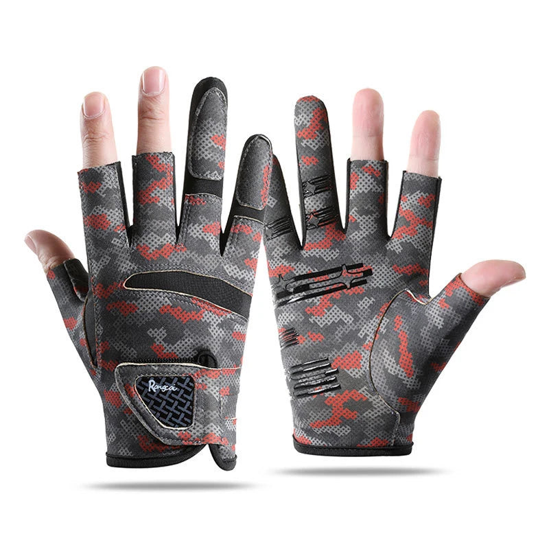 Breathable Fishing Gloves | Anti-Slip 3-Finger Cut Sun Protection – Unisex