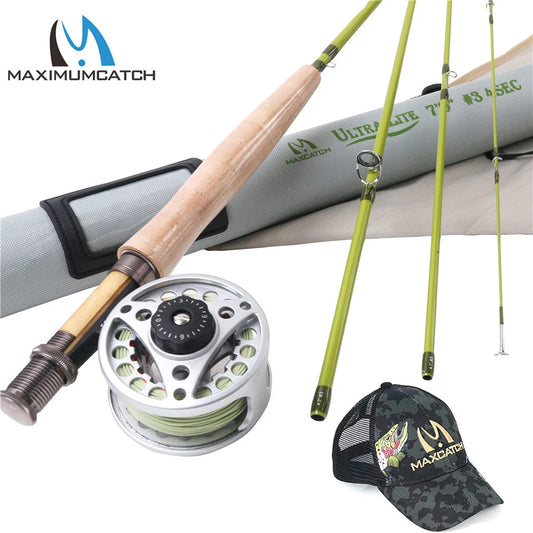 Maximumcatch 2/3WT Fly Rod and Reel Combo – 6.5FT to 7.5FT Medium-Fast Action