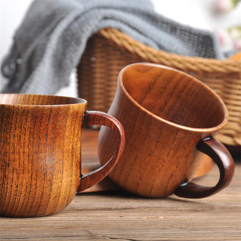Handcrafted Wooden Mug | Natural Wood Cup for Coffee, Tea, or Beer