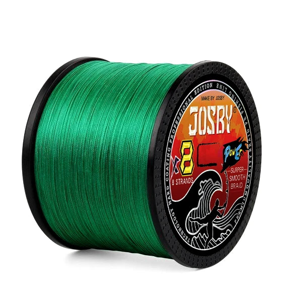 JOSBY 500m Braided Fishing Line | 8-Strand PE | 9 Colors & 8 Strengths