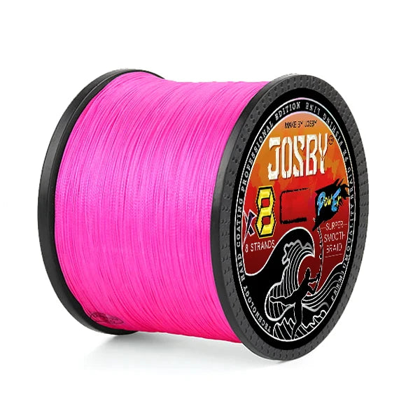 JOSBY 500m Braided Fishing Line | 8-Strand PE | 9 Colors & 8 Strengths