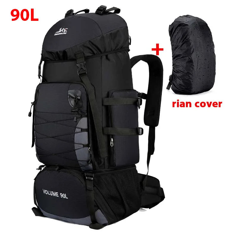 90L Large Hiking Backpack – Tactical-Style Camping Rucksack with MOLLE Straps