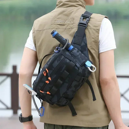 Fishing Chest & Waist Bag | Tactical Outdoor Tackle Pack for Travel & Sports