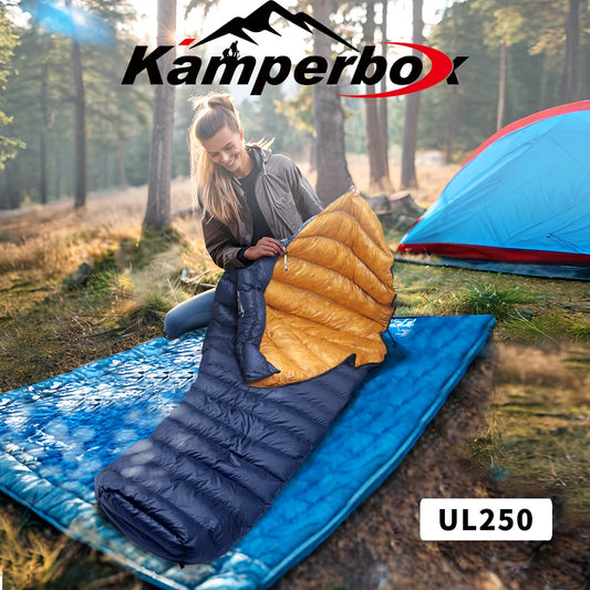 Kamperbox Ultralight Down Sleeping Bag – 800 Fill Power, 250g RDS Duck Down