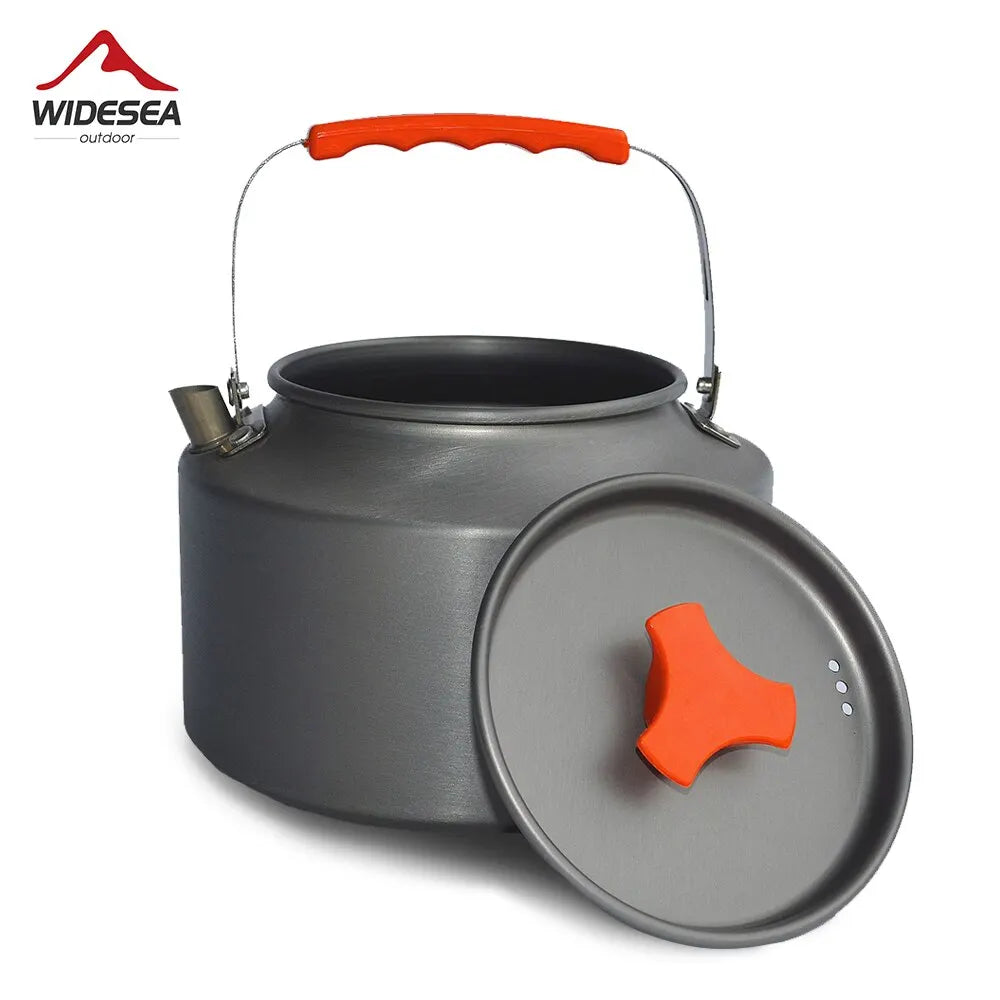 WIDesea Camping Kettle – 1.1L / 1.6L / 2.1L Lightweight Coffee & Water Pot for Outdoor Cooking