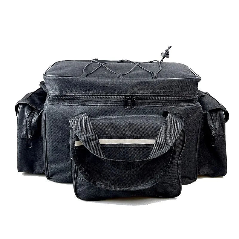 Waterproof Nylon Fishing Tackle Bag – Large Capacity, Two-Layer Storage