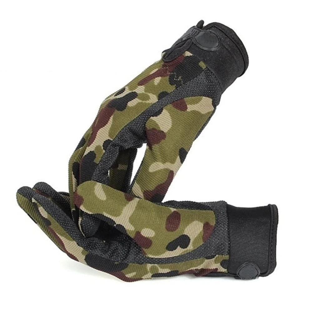Camouflage Fishing Gloves | Breathable Non-Slip Outdoor Gloves for Men & Women