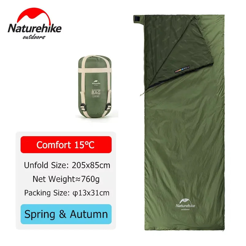 Naturehike LW180 Sleeping Bag – Ultralight for Camping & Travel