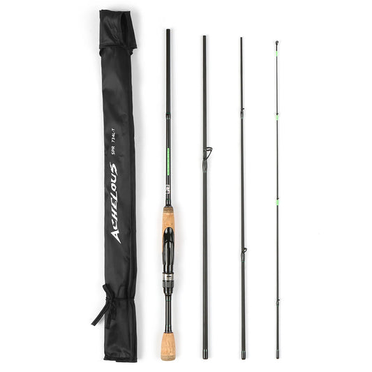 Portable Travel Spinning Rod | 4-Piece Carbon Fiber | 1.8m–2.2m