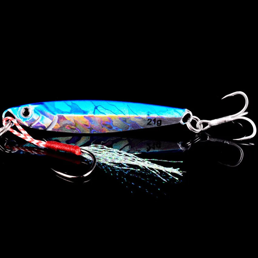 Vertical Metal Jig Lure Set | 3/5/8pcs Saltwater Jigging Lures (7g–40g)