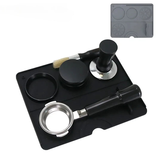 Silicone Coffee Tamper Mat | Espresso Tool Station for Portafilter & Distributor