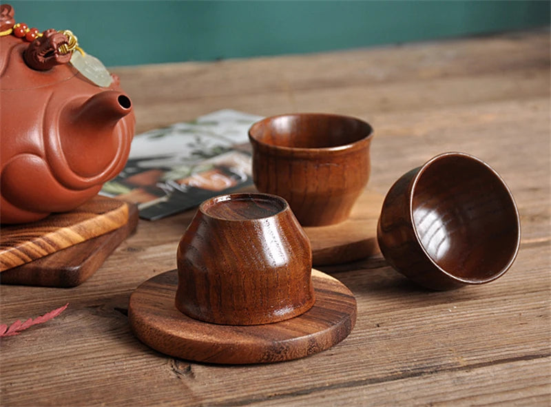 Handcrafted Wooden Mug | Natural Wood Cup for Coffee, Tea, or Beer