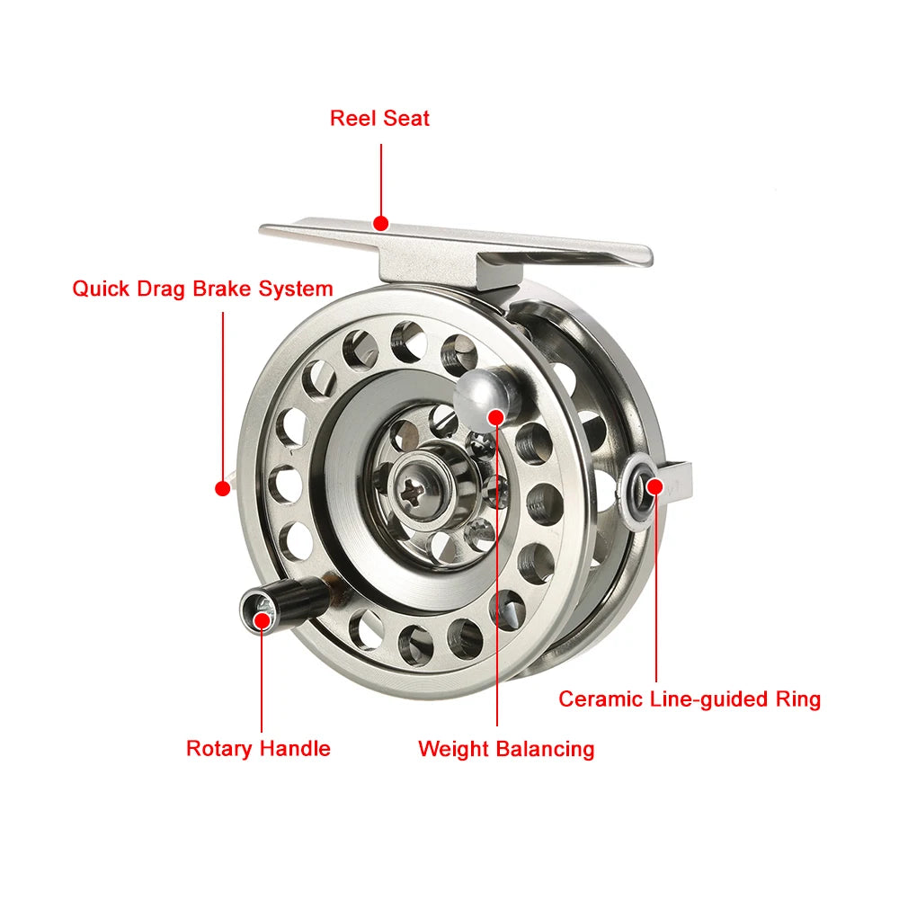 Ultralight Fly Fishing Reel | 0/1, 1/2, 2/3 WT | Aluminum Alloy
