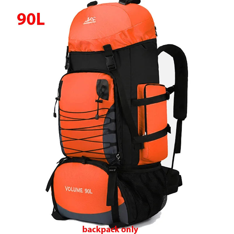 90L Large Hiking Backpack – Tactical-Style Camping Rucksack with MOLLE Straps