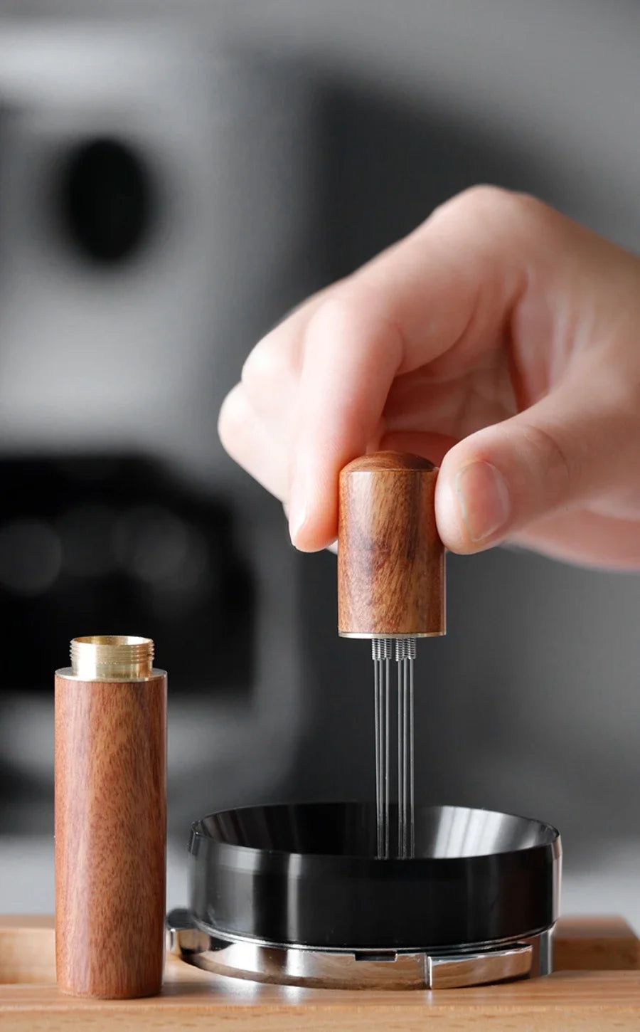 Espresso WDT Tool | Wood Handle Needle Stirrer for Coffee Distribution