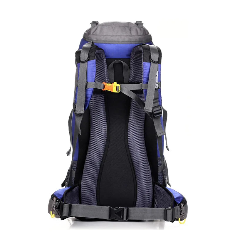 50L Waterproof Climbing Backpack | Nylon Hiking Rucksack with Rain Cover