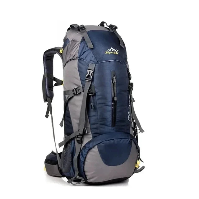 50L Waterproof Climbing Backpack | Nylon Hiking Rucksack with Rain Cover