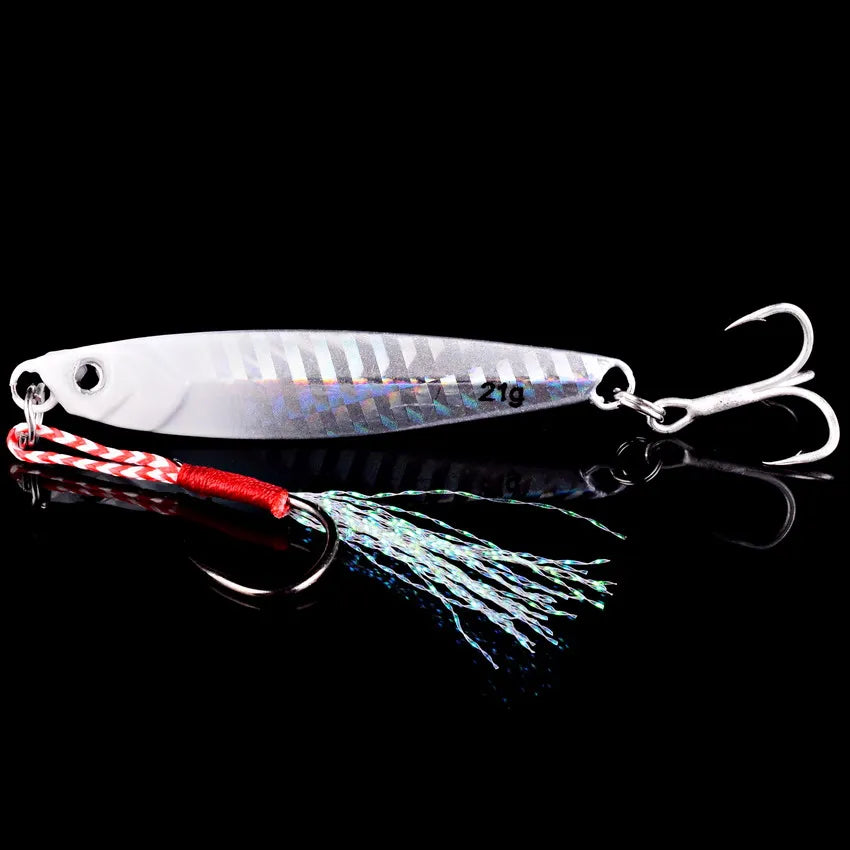 Vertical Metal Jig Lure Set | 3/5/8pcs Saltwater Jigging Lures (7g–40g)