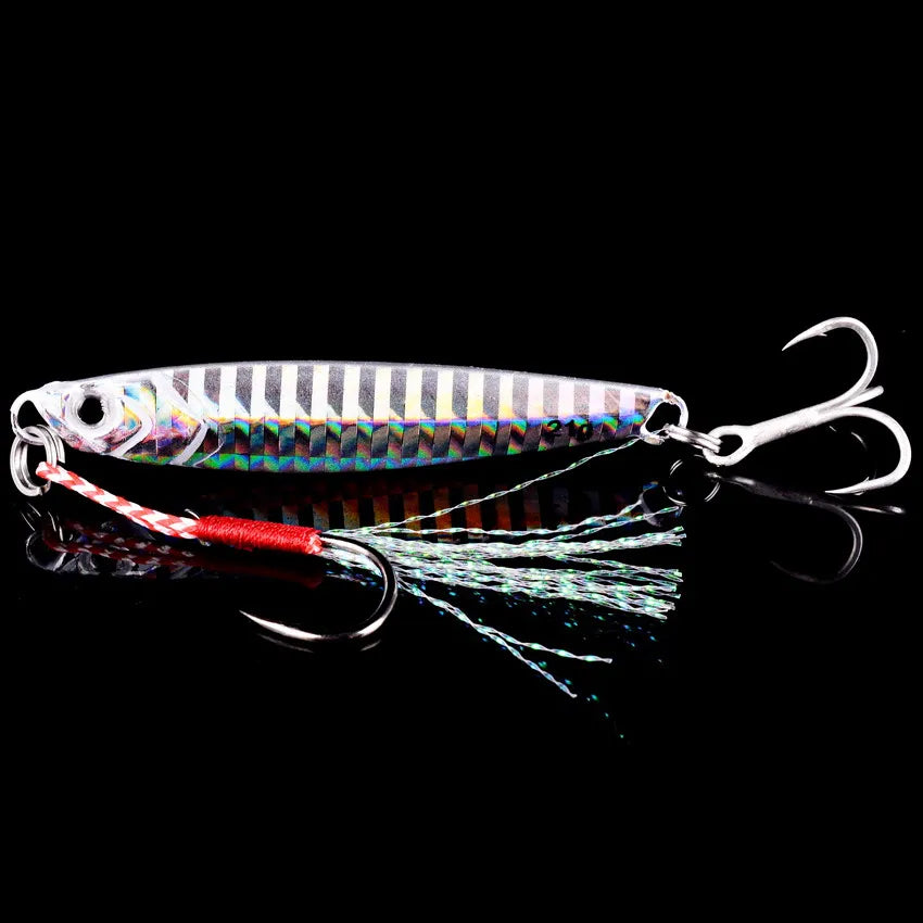 Vertical Metal Jig Lure Set | 3/5/8pcs Saltwater Jigging Lures (7g–40g)