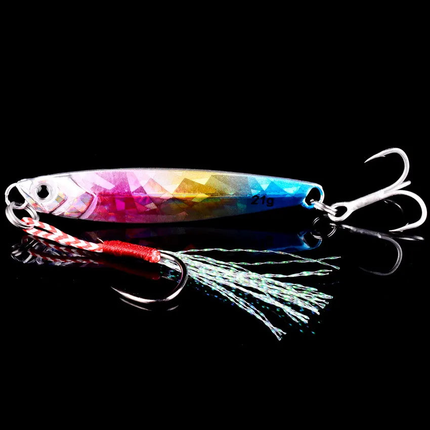 Vertical Metal Jig Lure Set | 3/5/8pcs Saltwater Jigging Lures (7g–40g)