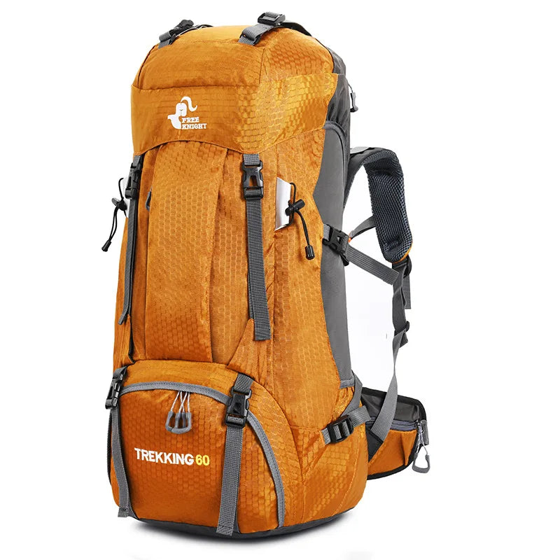 60L Hiking Backpack with Rain Cover – Outdoor Camping & Travel Rucksack