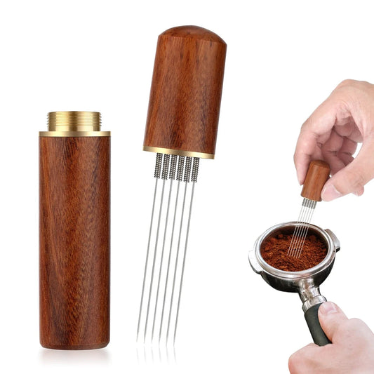 Espresso WDT Tool | Wood Handle Needle Stirrer for Coffee Distribution