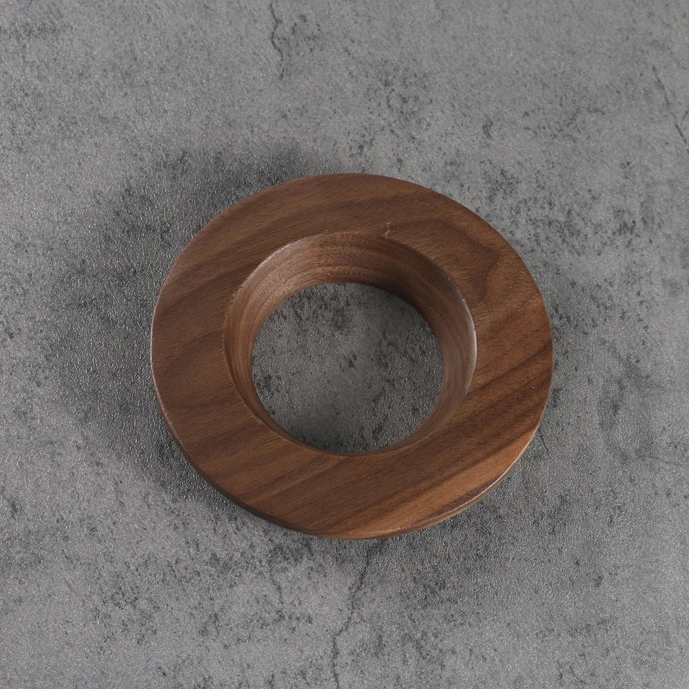 Walnut Pour-Over Coffee Filter Stand | Wooden Dripper Holder for V60 & Origami