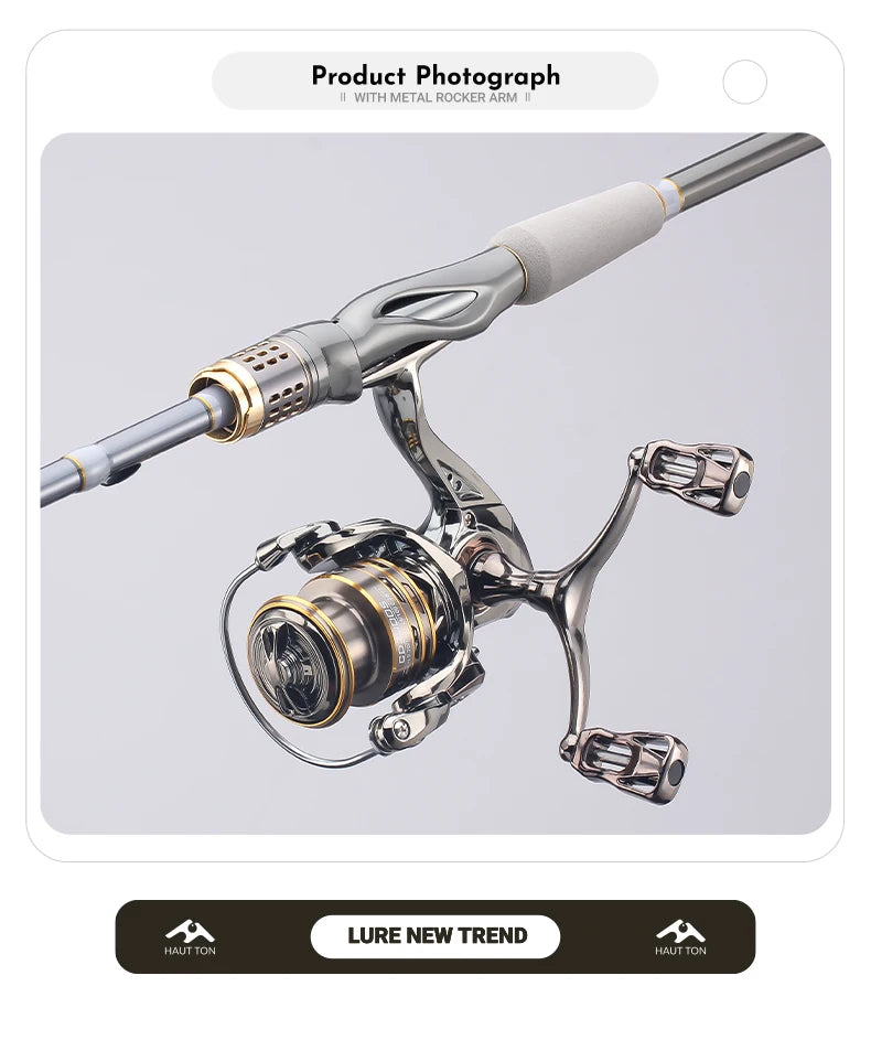 HAUT TON Spinning Fishing Reel | 5.2:1 Gear Ratio, 13.2lb Drag