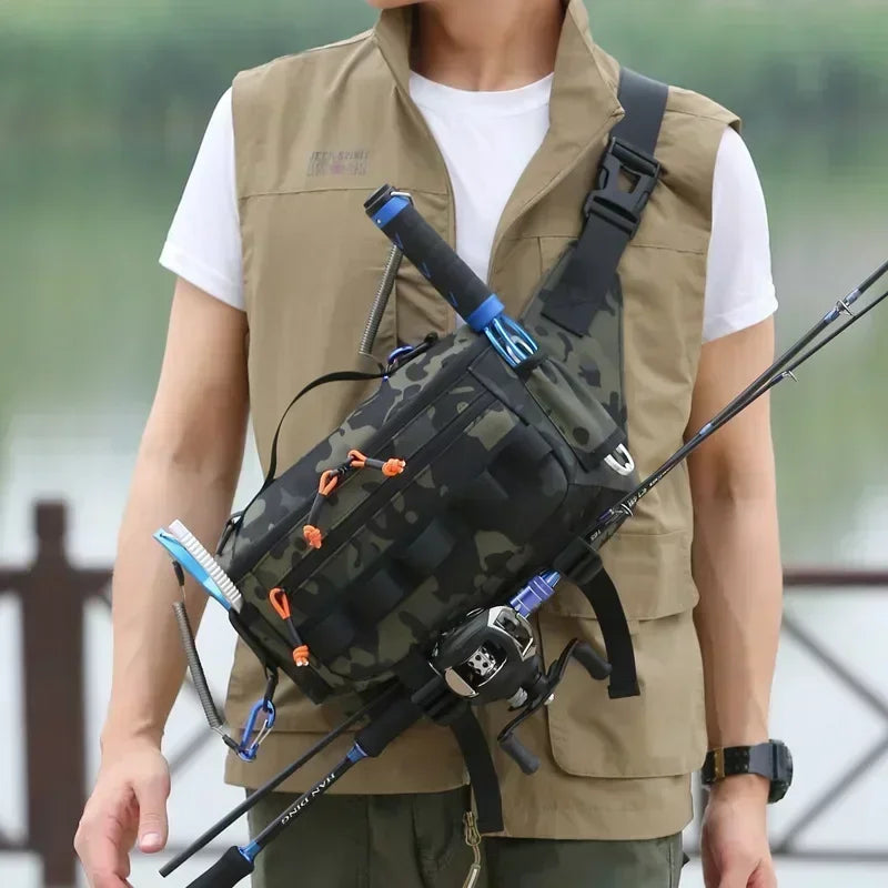 Fishing Chest & Waist Bag | Tactical Outdoor Tackle Pack for Travel & Sports