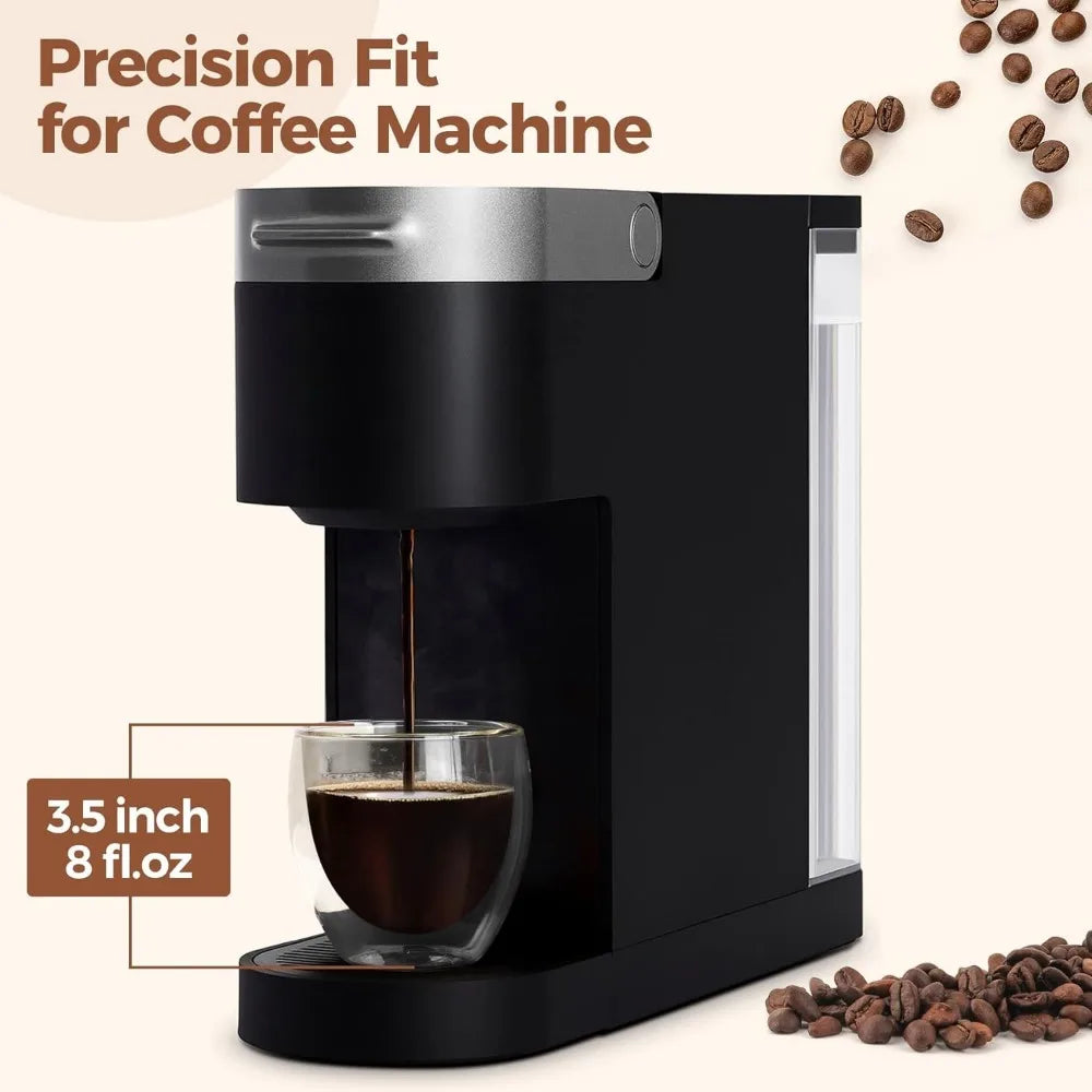 Set of 6 60ml/250ml Clear Double Wall Glass Coffee Mugs Perfect for Espresso, Cappuccino, Latte, Americano, Tea Bag