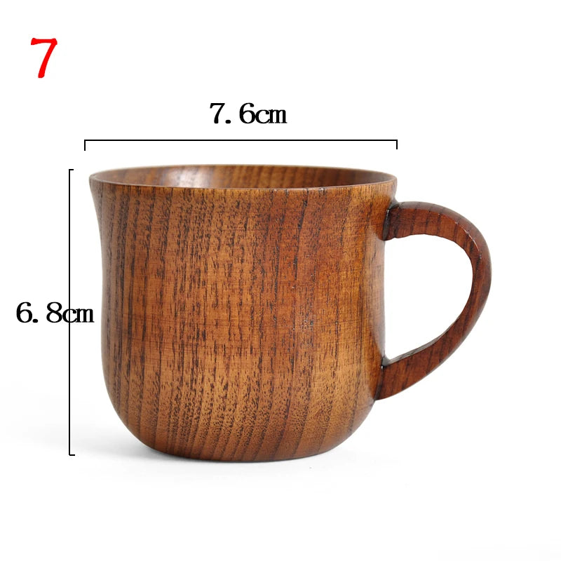 Handcrafted Wooden Mug | Natural Wood Cup for Coffee, Tea, or Beer