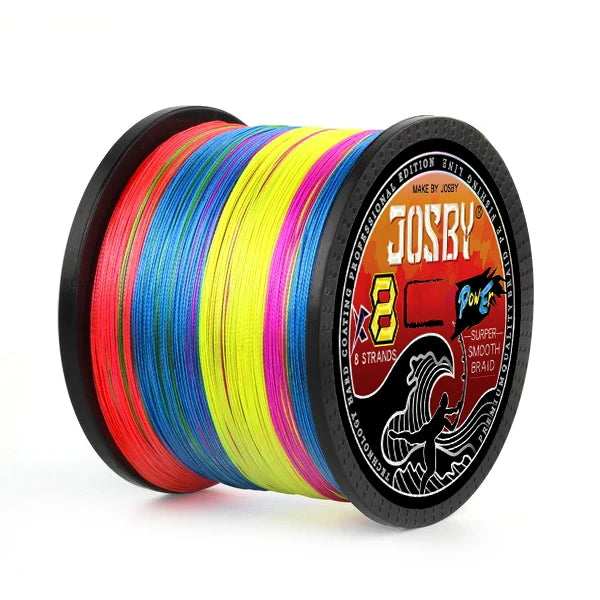 JOSBY 500m Braided Fishing Line | 8-Strand PE | 9 Colors & 8 Strengths