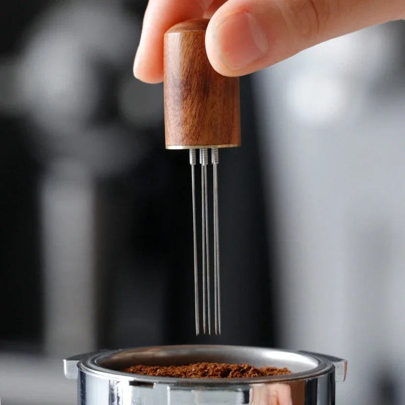 Espresso WDT Tool | Wood Handle Needle Stirrer for Coffee Distribution