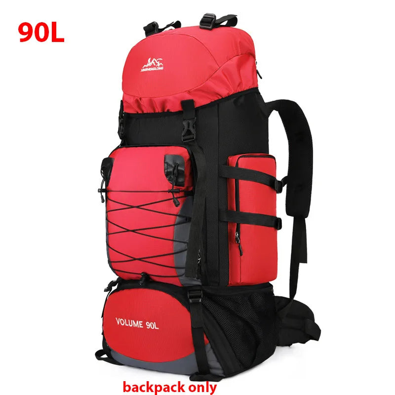 90L Large Hiking Backpack – Tactical-Style Camping Rucksack with MOLLE Straps