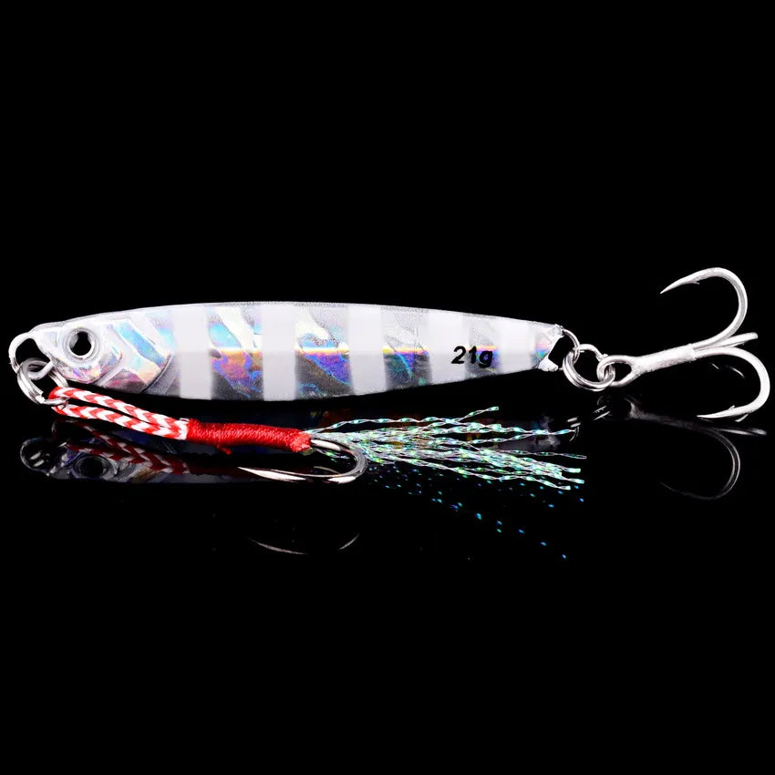 Vertical Metal Jig Lure Set | 3/5/8pcs Saltwater Jigging Lures (7g–40g)