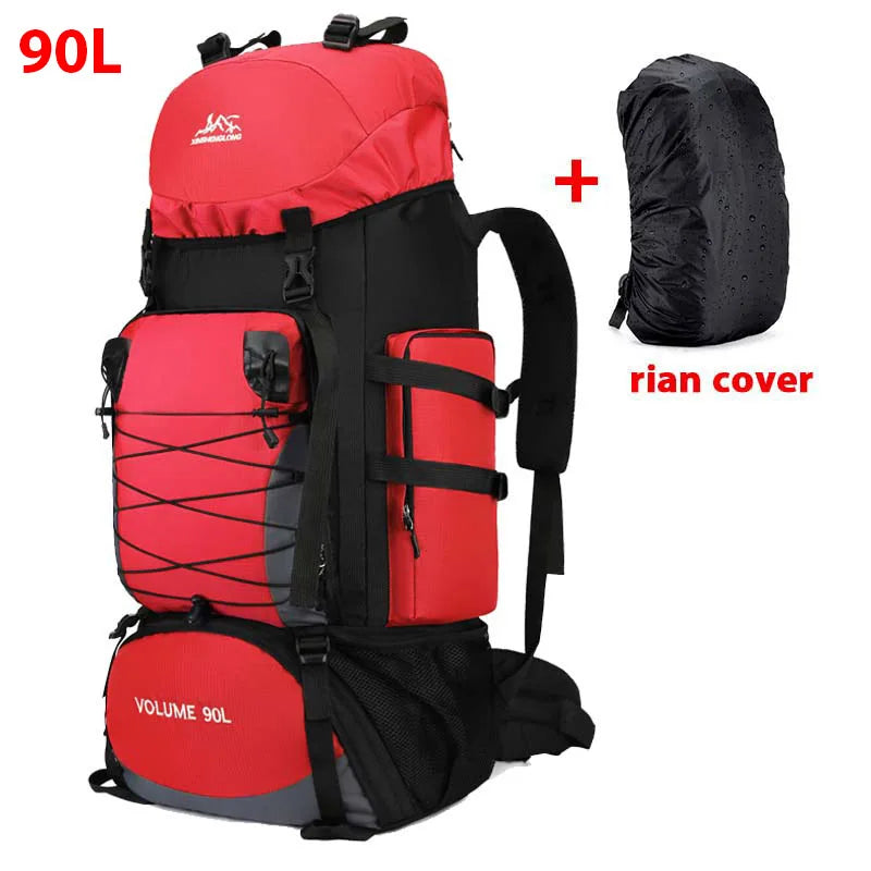 90L Large Hiking Backpack – Tactical-Style Camping Rucksack with MOLLE Straps