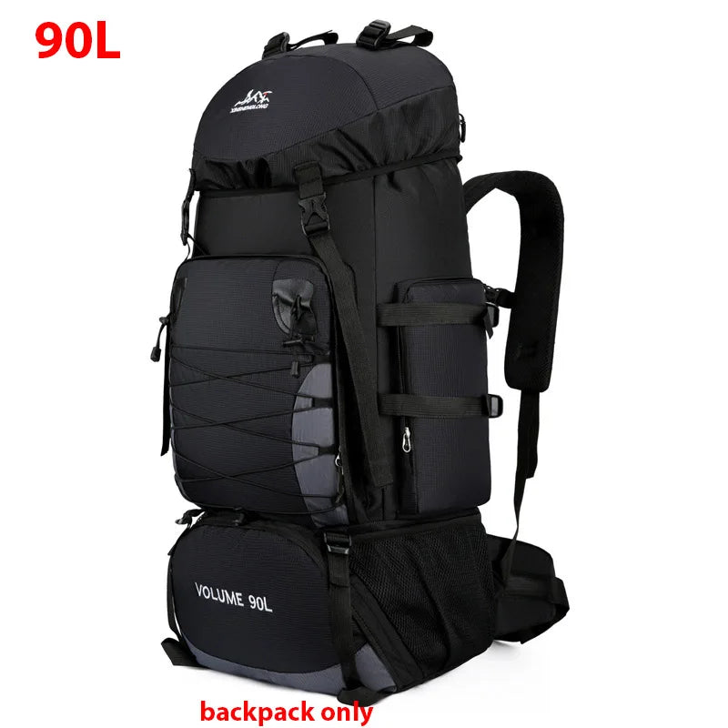 90L Large Hiking Backpack – Tactical-Style Camping Rucksack with MOLLE Straps