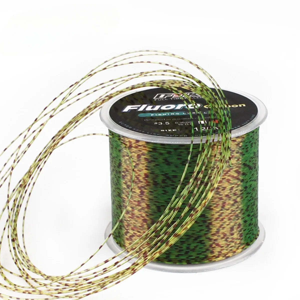 120m Fluorocarbon-Coated Fishing Line | Carbon Fiber | 7 Colors & 12 Strengths