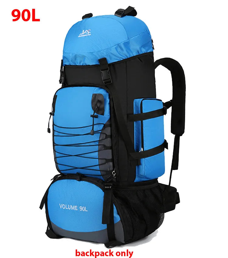 90L Large Hiking Backpack – Tactical-Style Camping Rucksack with MOLLE Straps