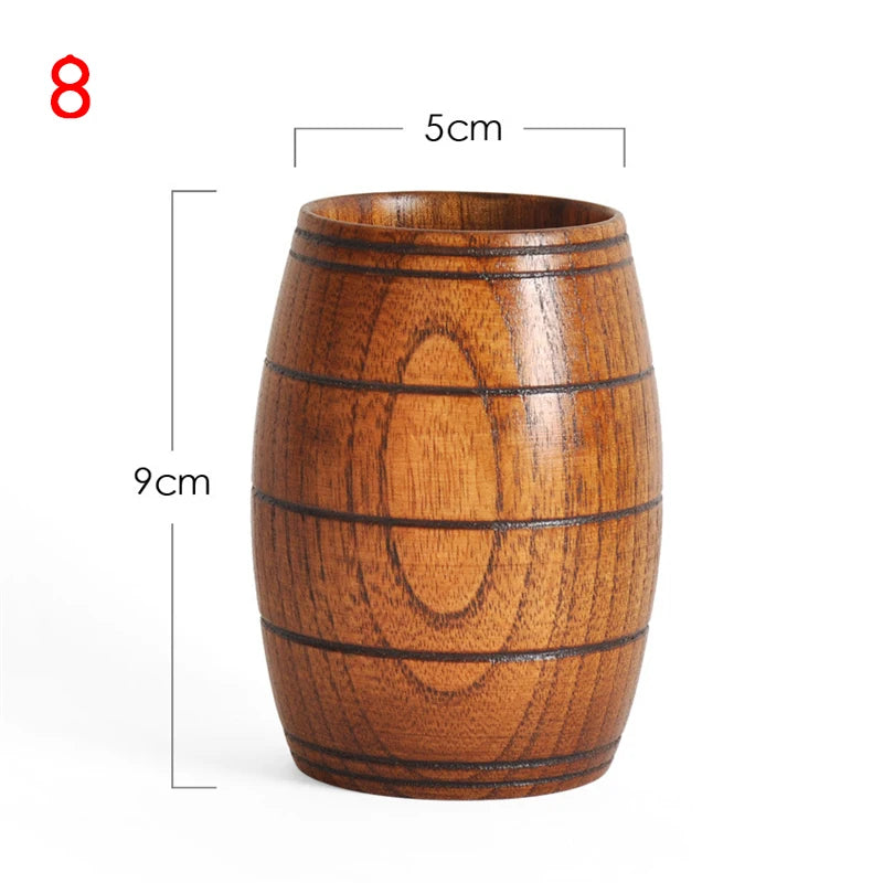 Handcrafted Wooden Mug | Natural Wood Cup for Coffee, Tea, or Beer