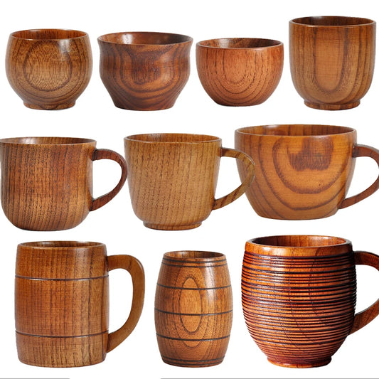 Handcrafted Wooden Mug | Natural Wood Cup for Coffee, Tea, or Beer